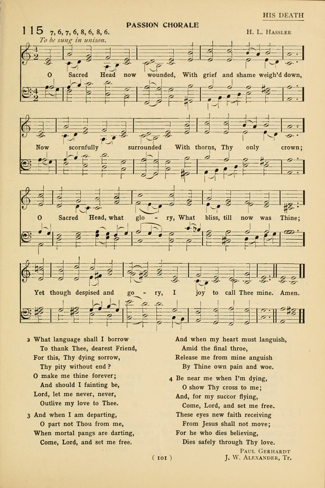 University Hymns: with tunes arranged for men