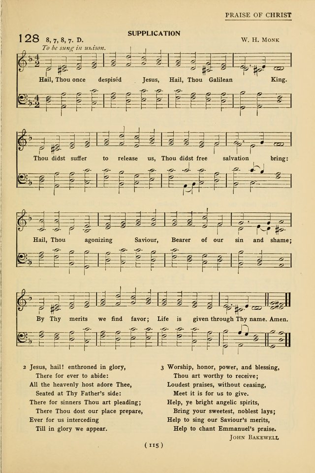 University Hymns: with tunes arranged for men