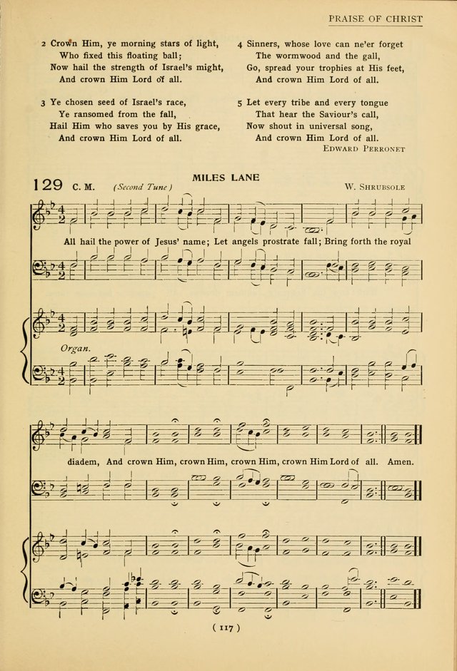 University Hymns: with tunes arranged for men