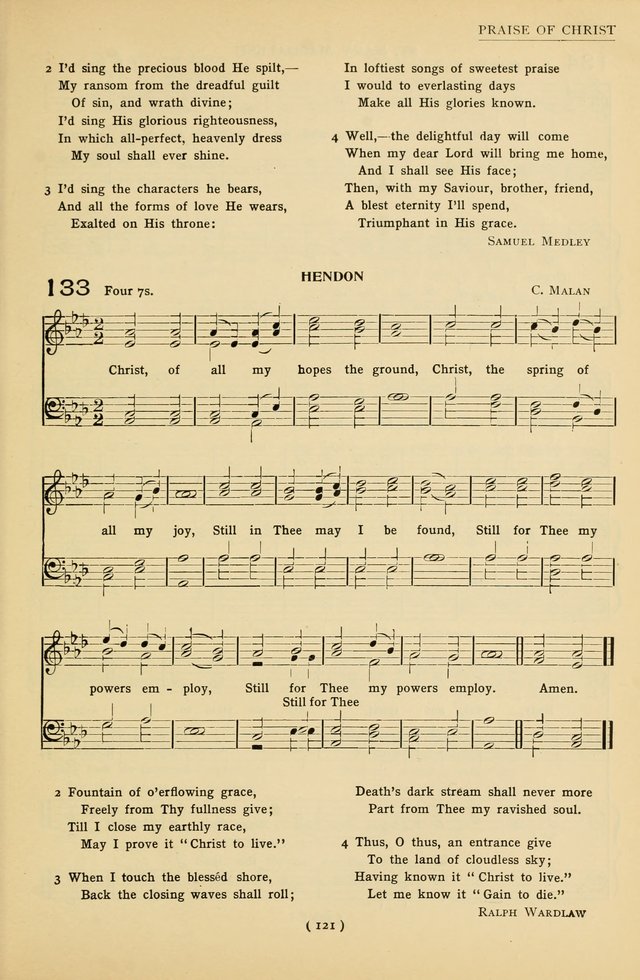 University Hymns: with tunes arranged for men