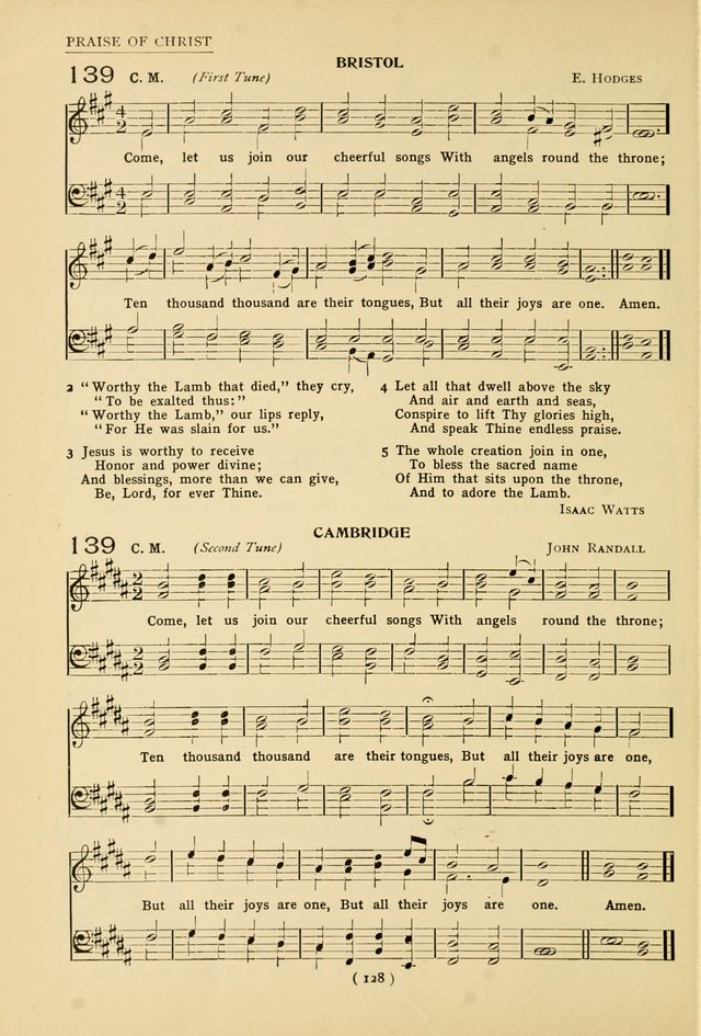 University Hymns: with tunes arranged for men