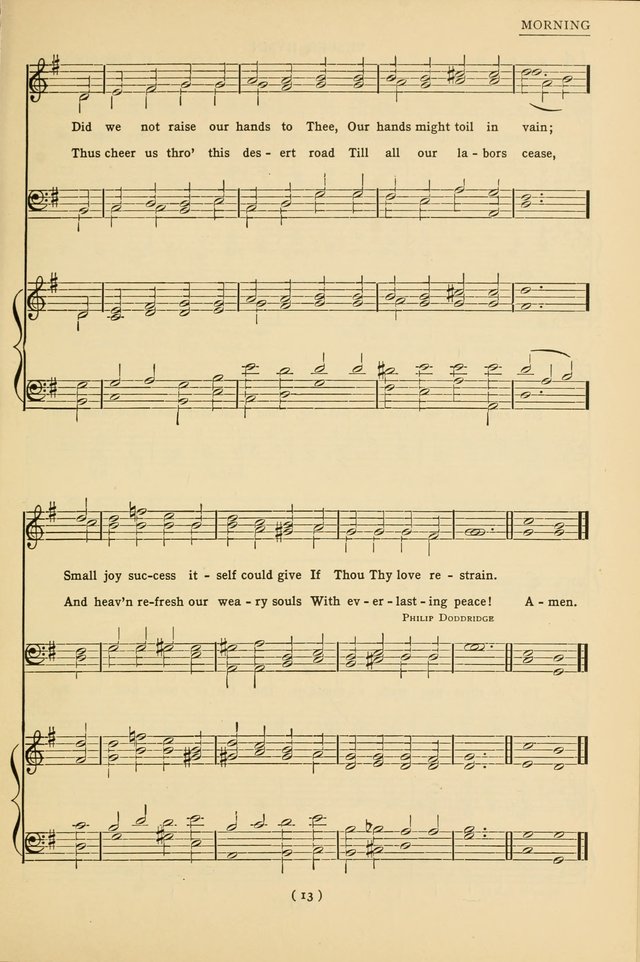 University Hymns: with tunes arranged for men