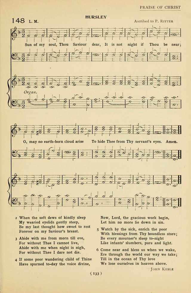 University Hymns: with tunes arranged for men