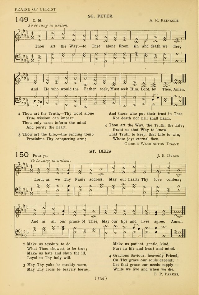 University Hymns: with tunes arranged for men