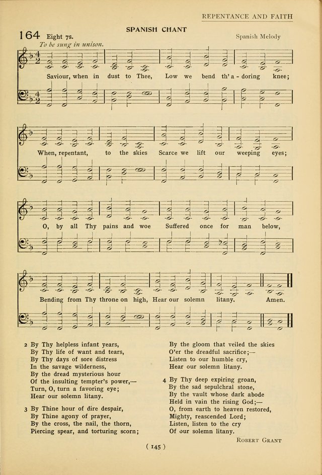 University Hymns: with tunes arranged for men