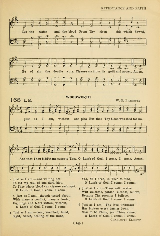 University Hymns: with tunes arranged for men