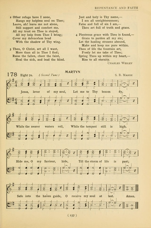 University Hymns: with tunes arranged for men