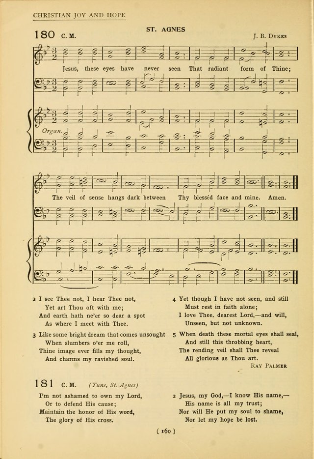 University Hymns: with tunes arranged for men