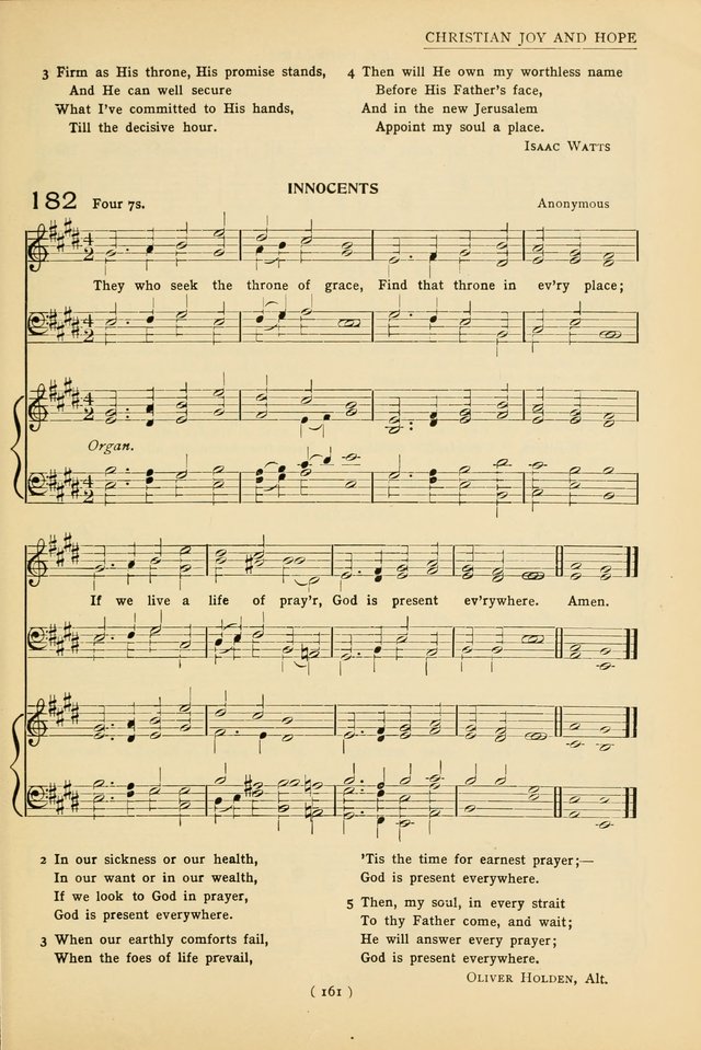 University Hymns: with tunes arranged for men