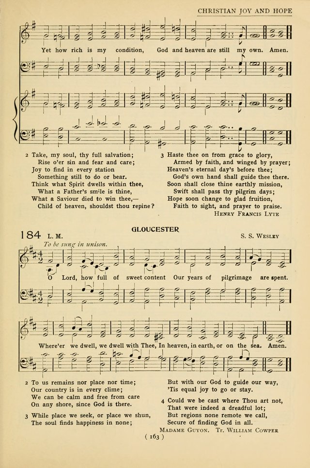 University Hymns: with tunes arranged for men