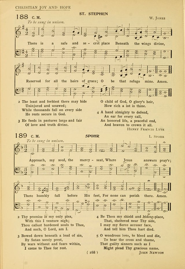 University Hymns: with tunes arranged for men