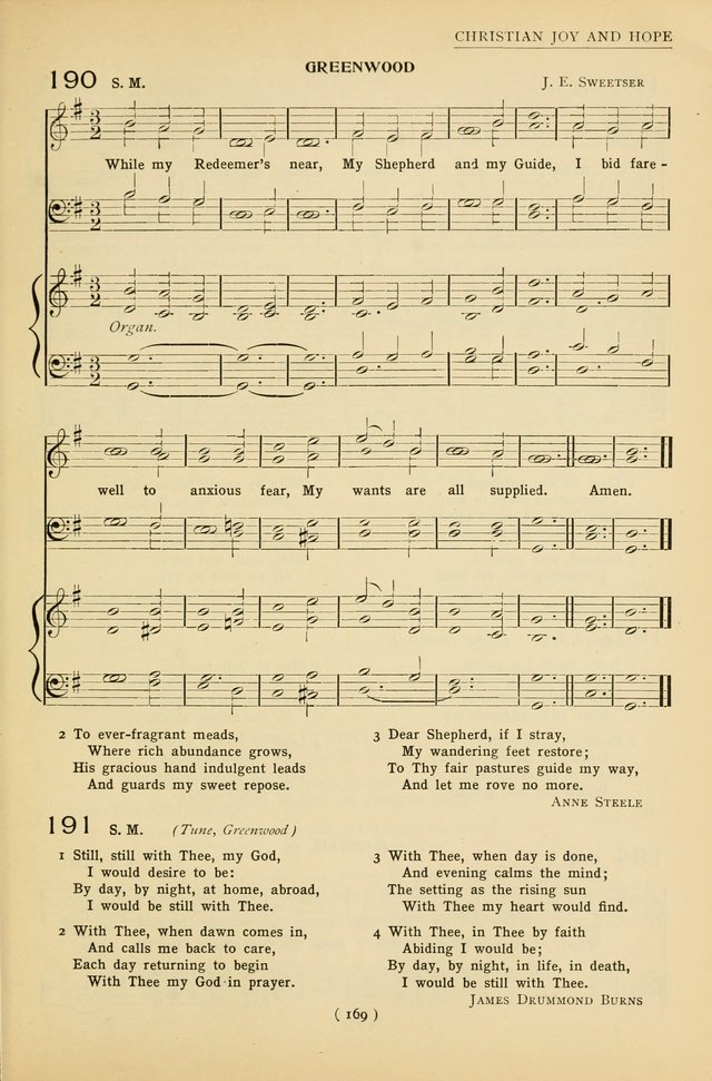 University Hymns: with tunes arranged for men