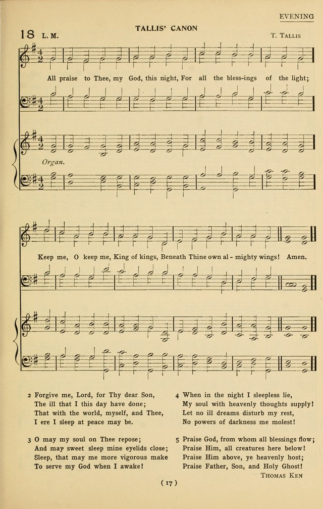 University Hymns: with tunes arranged for men