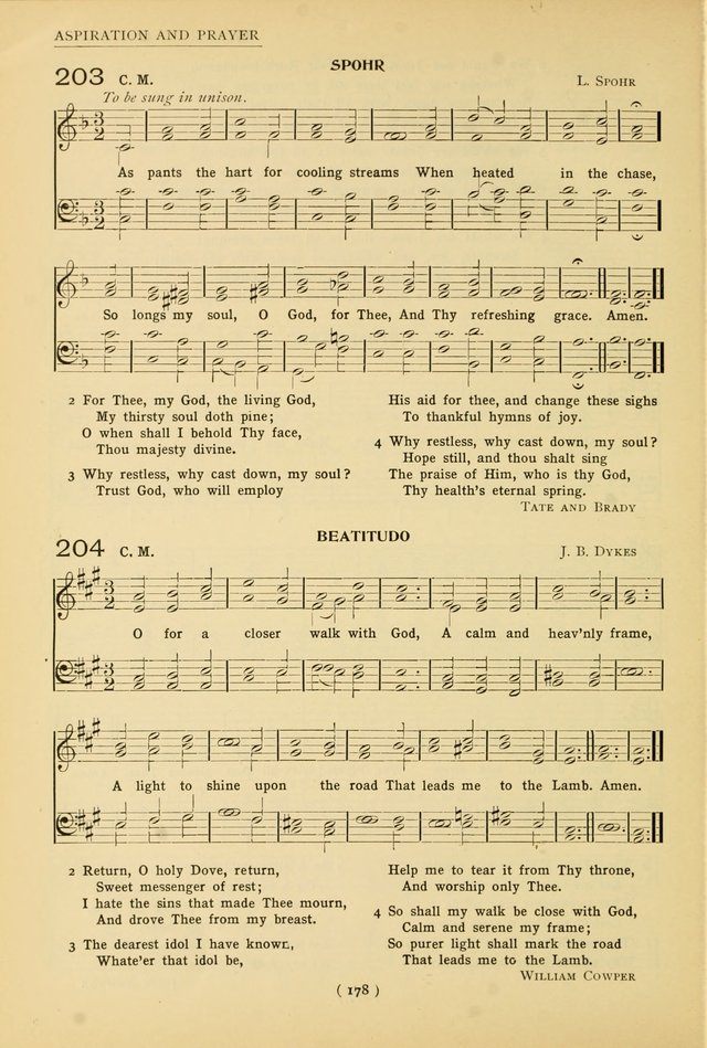 University Hymns: with tunes arranged for men