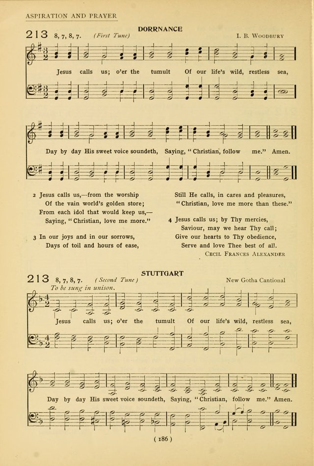 University Hymns: with tunes arranged for men