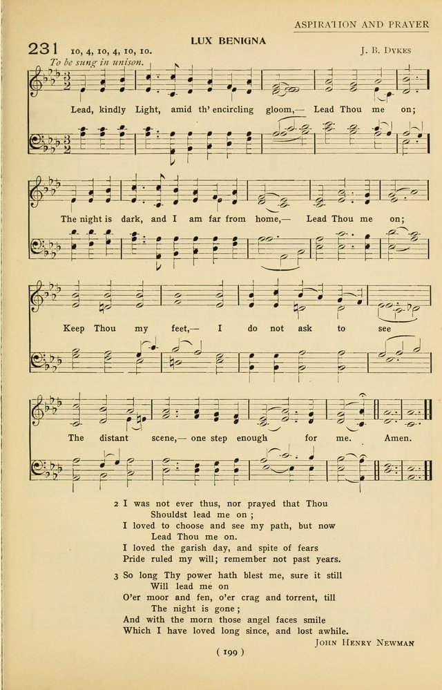 University Hymns: with tunes arranged for men