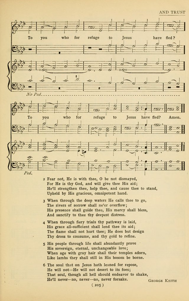 University Hymns: with tunes arranged for men