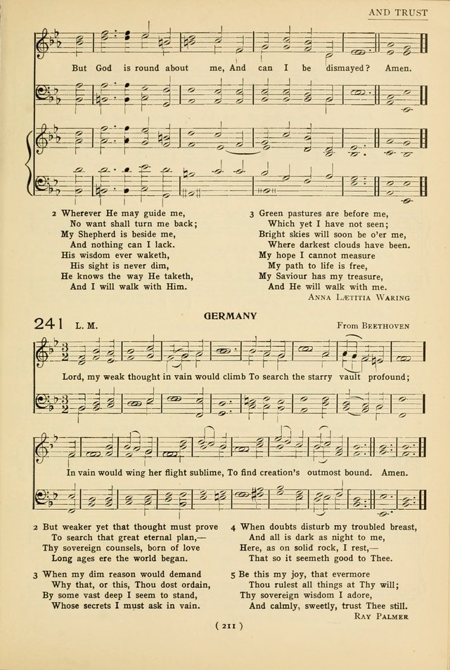 University Hymns: with tunes arranged for men