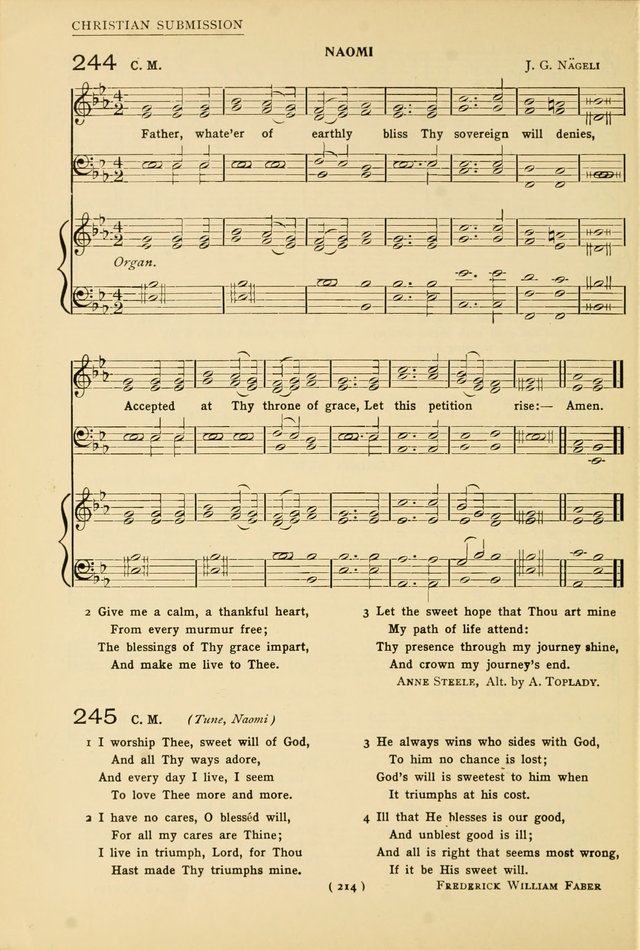 University Hymns: with tunes arranged for men