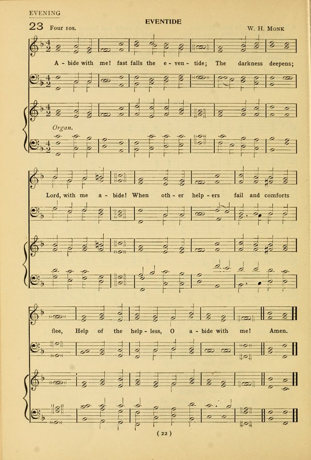 University Hymns: with tunes arranged for men