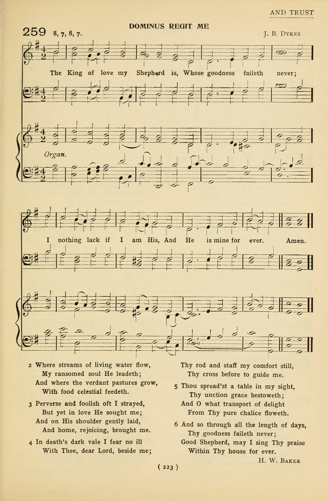 University Hymns: with tunes arranged for men