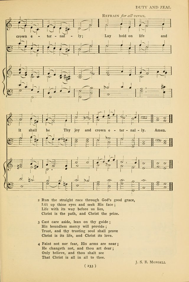 University Hymns: with tunes arranged for men