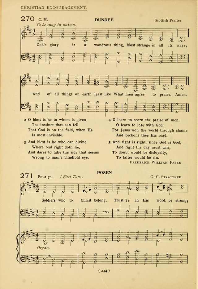 University Hymns: with tunes arranged for men