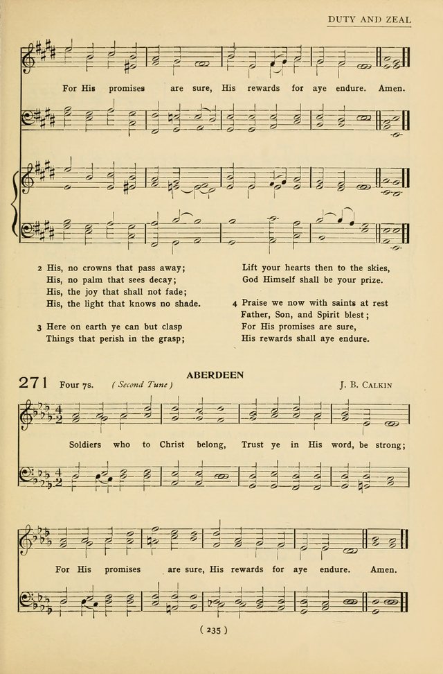 University Hymns: with tunes arranged for men