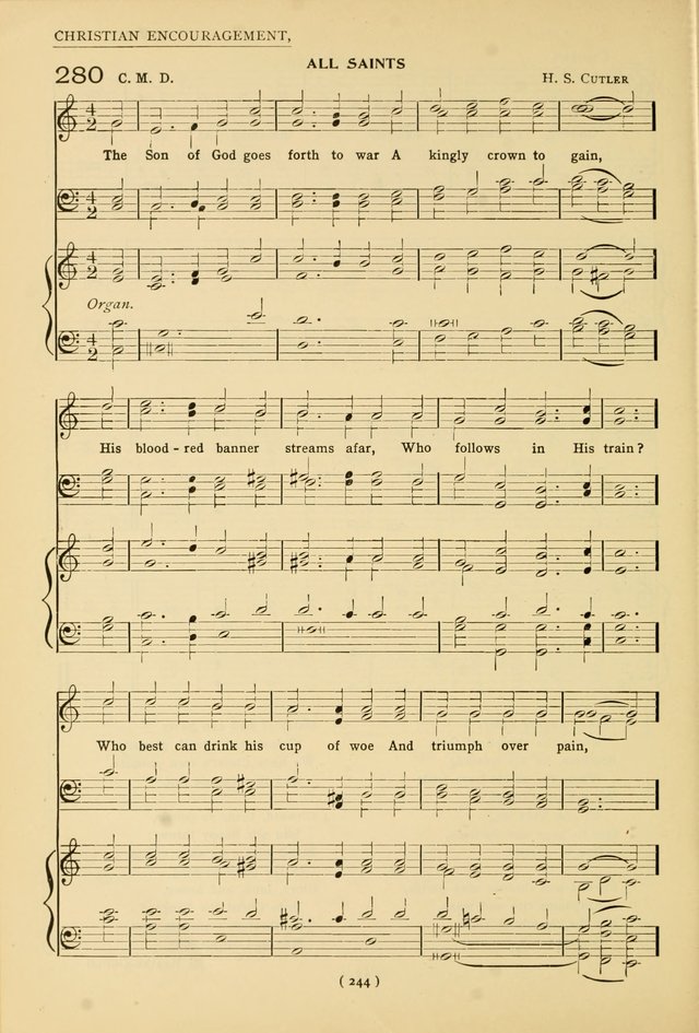 University Hymns: with tunes arranged for men