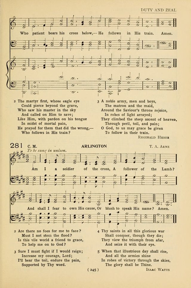 University Hymns: with tunes arranged for men