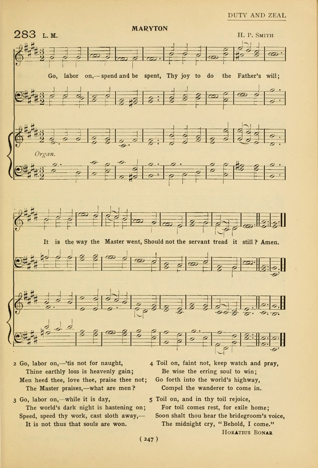 University Hymns: with tunes arranged for men