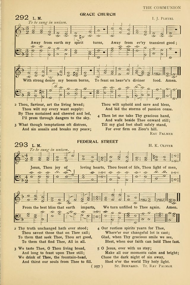 University Hymns: with tunes arranged for men