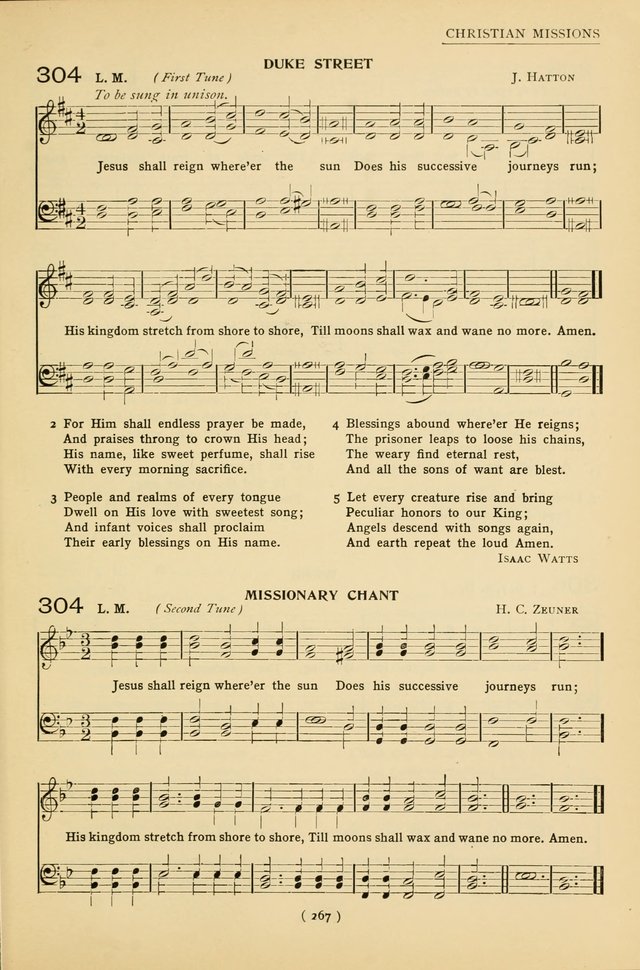 University Hymns: with tunes arranged for men