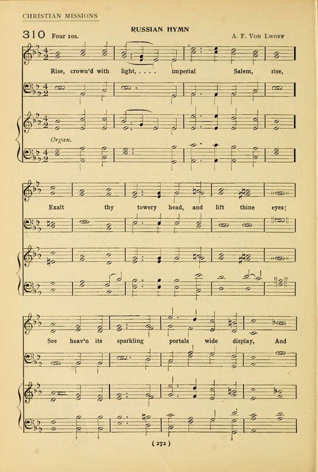 University Hymns: with tunes arranged for men