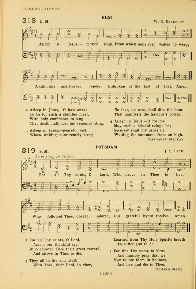 University Hymns: with tunes arranged for men