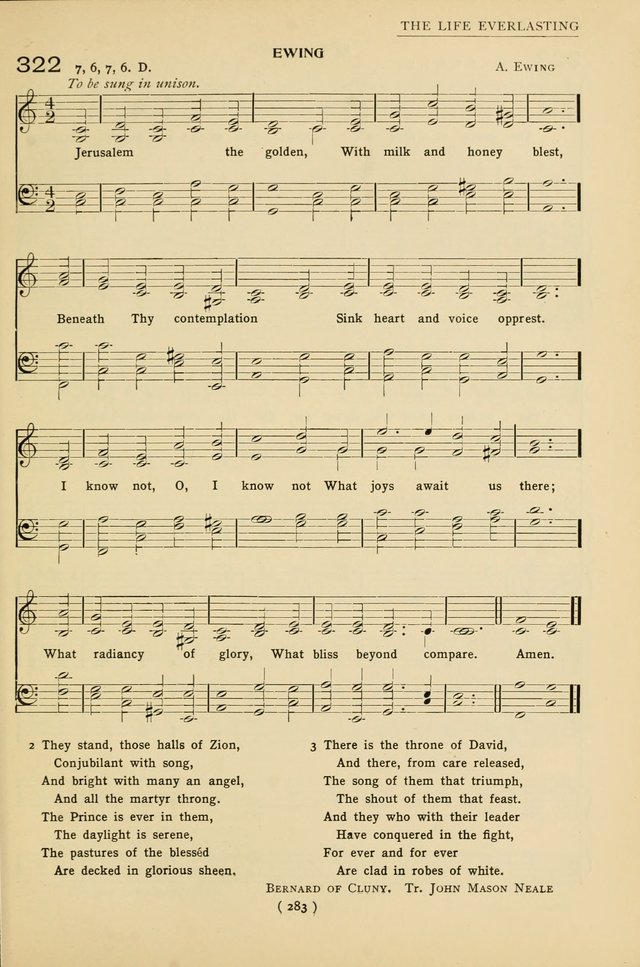 University Hymns: with tunes arranged for men