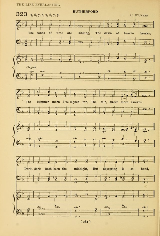 University Hymns: with tunes arranged for men