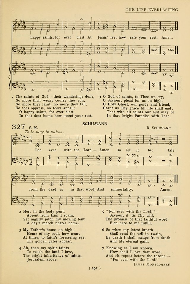 University Hymns: with tunes arranged for men