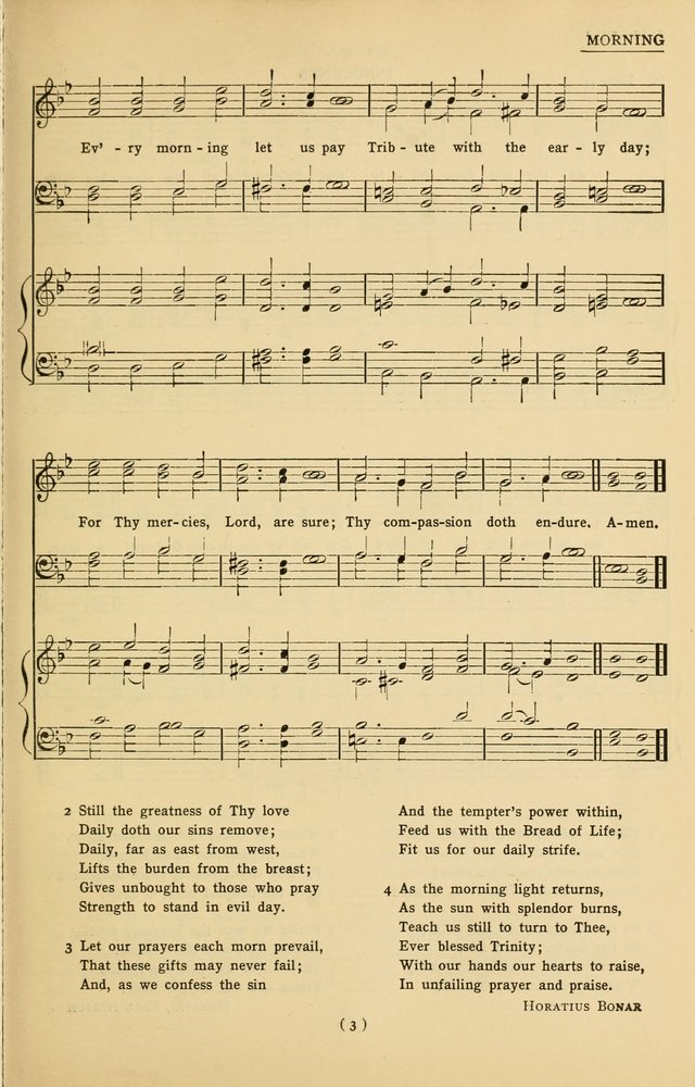 University Hymns: with tunes arranged for men