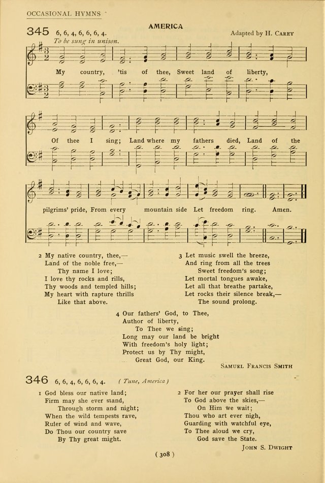 University Hymns: with tunes arranged for men