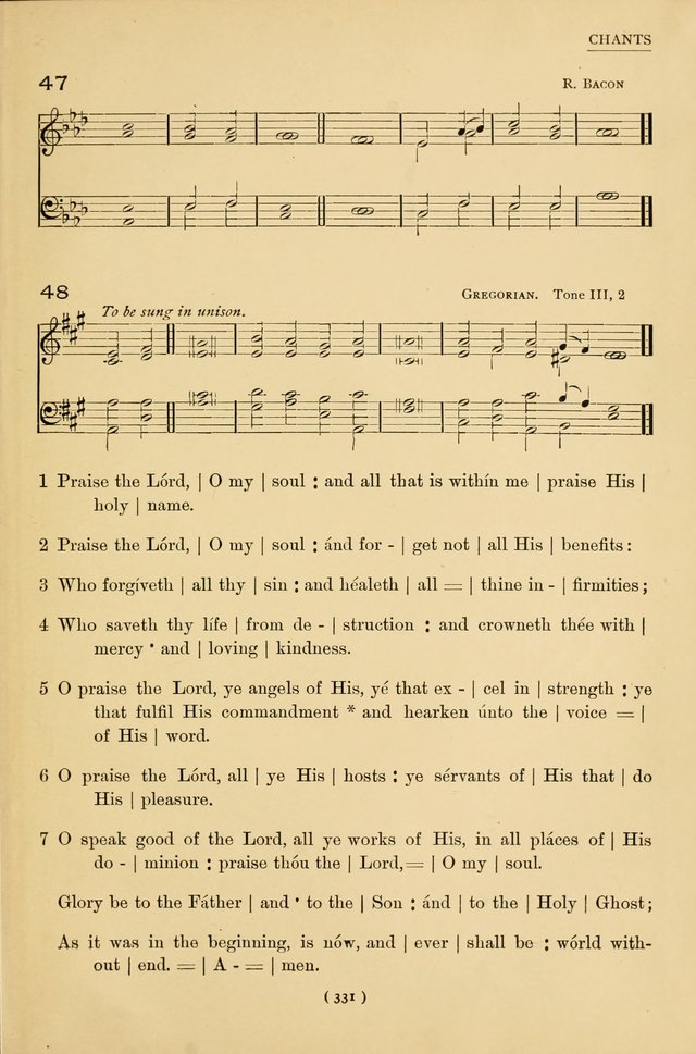 University Hymns: with tunes arranged for men