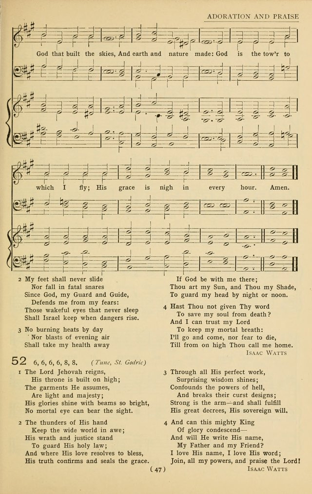 University Hymns: with tunes arranged for men