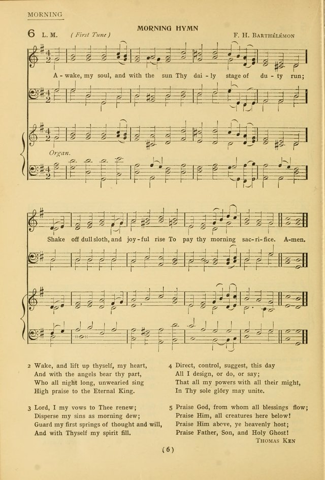 University Hymns: with tunes arranged for men