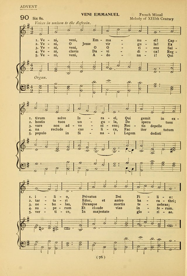 University Hymns: with tunes arranged for men