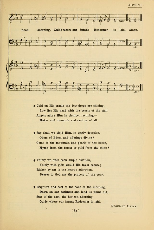 University Hymns: with tunes arranged for men