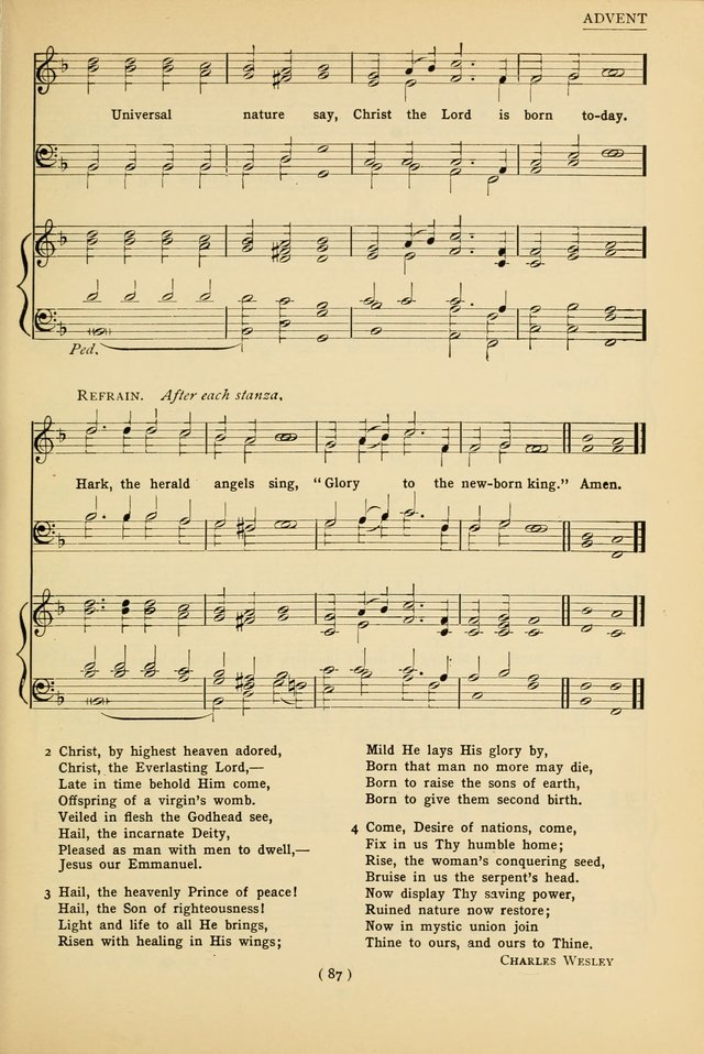 University Hymns: with tunes arranged for men