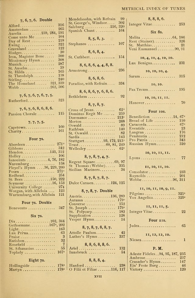 University Hymns: with tunes arranged for men