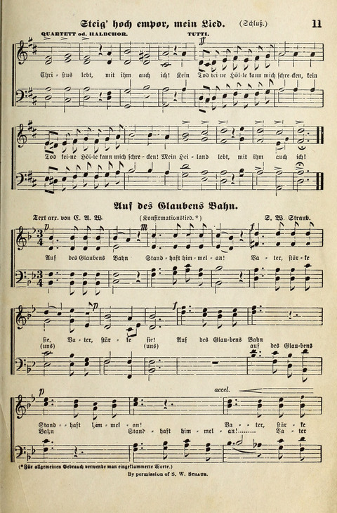 Unser Kirchenchor: eine Sammlung geistlicher Lieder für gemischten Chor page 11