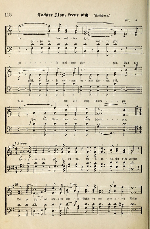 Unser Kirchenchor: eine Sammlung geistlicher Lieder für gemischten Chor page 118