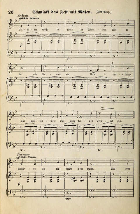 Unser Kirchenchor: eine Sammlung geistlicher Lieder für gemischten Chor page 26